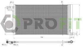 Радиатор кондиционера Profit 17700437