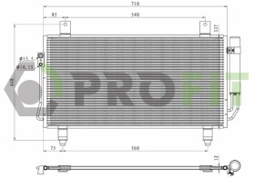 Радиатор кондиционера Profit 17700272