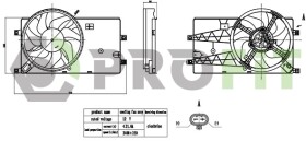 Вентилятор системы охлаждения двигателя Profit 18500075