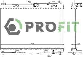Радиатор охлаждения двигателя Profit 17400438