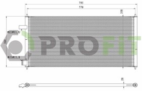 Радиатор кондиционера Profit 17700432