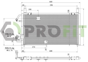 Радиатор кондиционера Profit 17700103