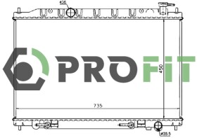 Радіатор охолодження двигуна Profit 17400256