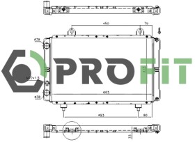 Радіатор охолодження двигуна Profit 17400083