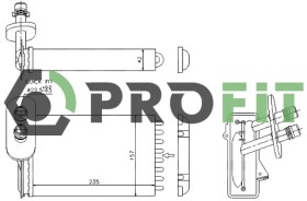 Радиатор печки Profit 17600010