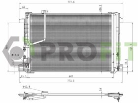 Радиатор кондиционера Profit 17700305