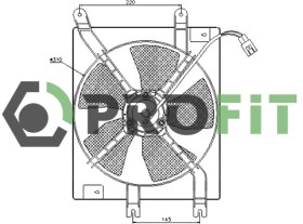 Вентилятор системы охлаждения двигателя Profit 18500030
