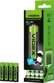 Батарейка Videx LR03/AAA AAA (мізинчикова) 1,5 V 4 шт