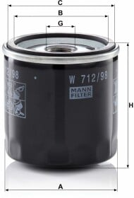 W71298 Mann Масляный фильтр