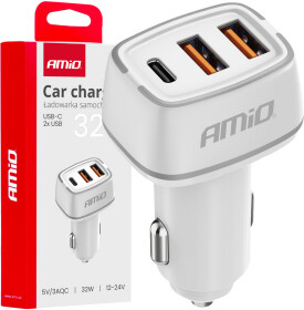 USB зарядка в авто Amio 03890