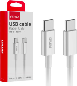 Кабель Amio FullLINK 03896 type-C - type-C 1 м