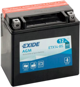 Аккумулятор Exide 6 CT-12-L AGM ETX14-BS