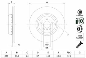 Тормозной диск Bosch 0986479f61