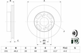 Тормозной диск Bosch 0986479g91
