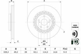 Тормозной диск Bosch 0986479g63
