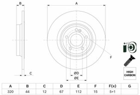 Тормозной диск Bosch 0986479f13