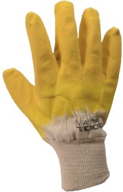 Перчатки рабочие MasterTool трикотажные с латексным покрытием желтые