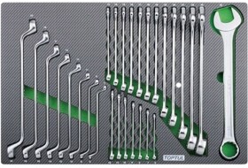 Набор ключей Toptul GED2820 6x7-20x22 мм, 6-32 мм 28 шт