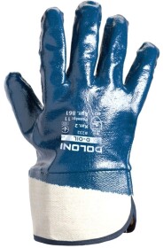 Краги Doloni D-Oil трикотажні з нітриловим покриттям сині