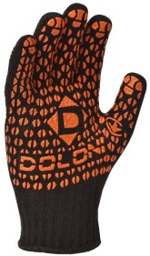 Перчатки рабочие Doloni Стандарт трикотажные с покрытием ПВХ черные