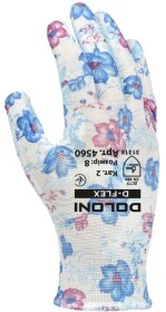 Перчатки рабочие Doloni D-Flex синтетические с полиуретановым покрытием белые