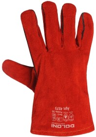 Краги Doloni D-Flame кожаные (спилок) красный