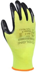 Перчатки рабочие Doloni D-Oil синтетические с нитриловым покрытием желтые