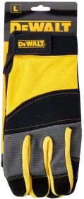 Перчатки рабочие DeWALT неопреновые с кожаными вставками черные