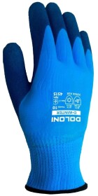 Перчатки рабочие Doloni полиэстеровые  с латексным покрытием синий