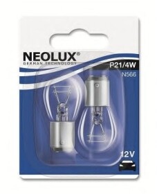 Автолампа Neolux® P21/4W BAZ15d 4 W 21 W прозора n56602b