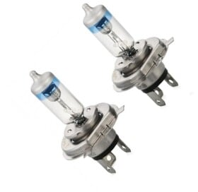 Автолампа General Electric Megalight Ultra +90 H4 P43t 55 W 60 W прозрачно-голубая 50440sxu