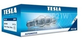 Автолампа Tesla Standard P21W BA15s 21 W прозрачная b52102