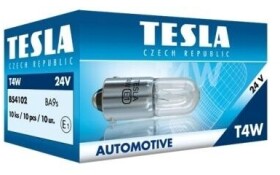 Автолампа Tesla Standard T4W BA9s 4 W прозора b54102