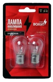 Автолампа СтартВольт P21W BA15s 21 W прозрачная vlba15s02