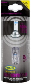 Автолампа Ring H3 PK22s 55 W прозрачно-голубая rw1053