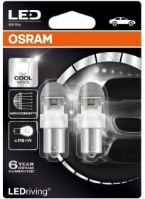 Автолампа Osram P21W BA15s 2 W 7556cw02b