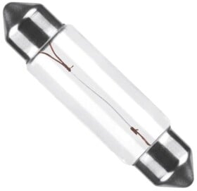 Автолампа Tes-Lamps Standard C10W SV8,5 10 W прозора 2880017