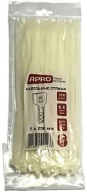 Стяжка Apro ctw5250 250 мм 5 мм 100 шт