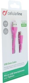 Кабель CellularLine USBDATACMICROUSBP USB - Micro USB 1 м