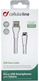 Кабель CellularLine USBDATACMICROUSBW USB - Micro USB 1 м