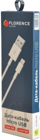Кабель Florence FL2110WM USB - Micro USB 1 м