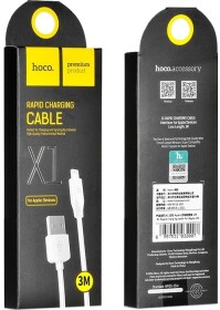 Кабель Hoco X1 X1LIGHTNING3MWHITE USB - Apple Lightning 3 м