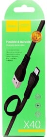 Кабель Hoco X40MICROBLACK USB - Micro USB 1 м