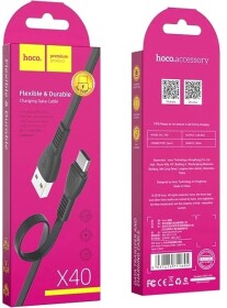 Кабель Hoco X40TYPECBLACK USB - USB type-C 1 м