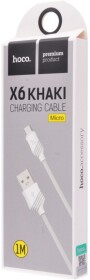 Кабель Hoco X6 X6MICROWHITE USB - Micro USB 1 м