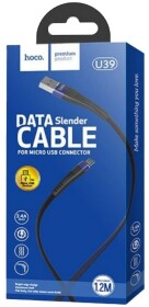 Кабель Hoco U39 U39MICROBLACKBLUE USB - Micro USB 1,2 м