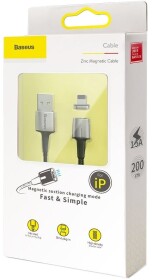 Кабель Baseus Zinc Magnetic CALXC-B01 USB - Apple Lightning 2 м