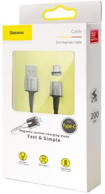 Кабель Baseus Zinc Magnetic CATXC-B01 USB - type-C 2 м
