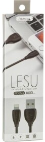 Кабель Remax Lesu RC-050IBLACK USB - Apple Lightning 1 м