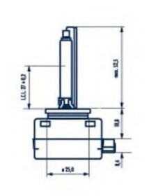 Автолампа Narva D1S PK32d-2 35 W прозора 84010
